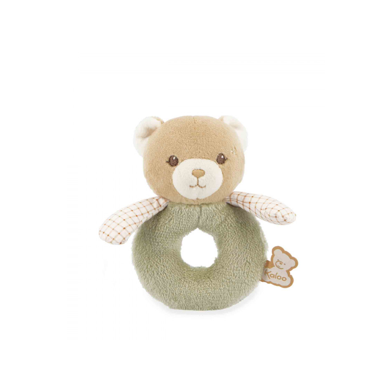 mon doux hochet ours vert