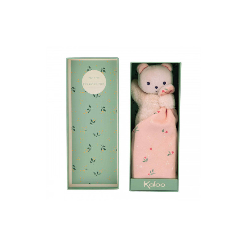 doudou ours  feuilles amour