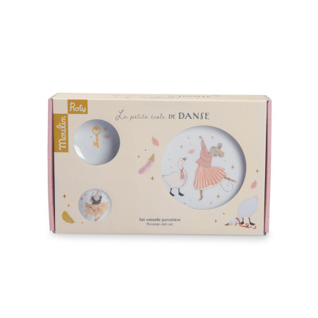 set de vaisselle porcelaine la petite ecole de danse Moulin Roty