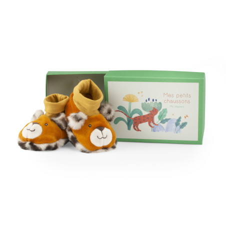 Chaussons léopard Taigo Mawa Moulin Roty