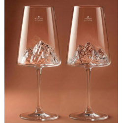 Coffret 2 verres vin Everest et Mont Blanc