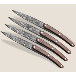 4 couteaux restaurant Triskell black DEEJO