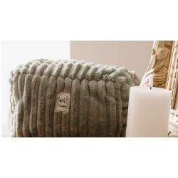 Louise Grande trousse matelassée sauge POULE HOUSE