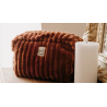 Louise Grande trousse matelassée toffee POULE HOUSE