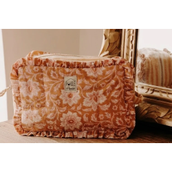 Grande trousse fleurs indiennes à froufrou
