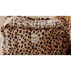 Grande trousse léopard à froufrou