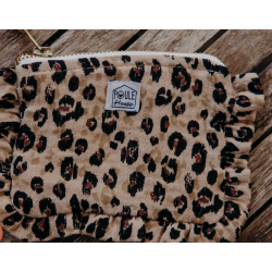 mini pochette froufrou leopard