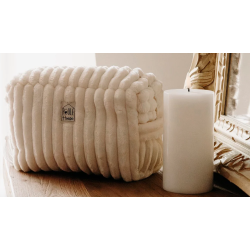 Louise Grande trousse matelassée crème POULE HOUSE