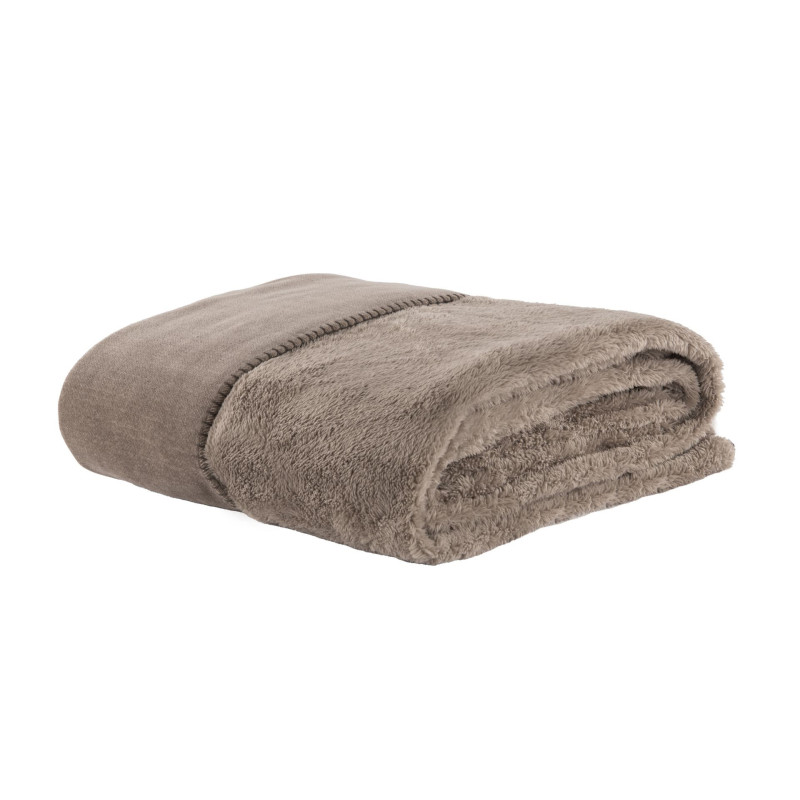Plaid chenille TOMO 150*200 TAUPE