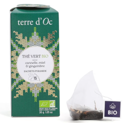 15 infusettes thé vert gingembre Noël 26