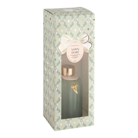 Diffuseur de parfum Rubans de fête 200ml Sapin doré