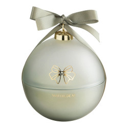 Bougie parfumée boule 210g Sapin doré