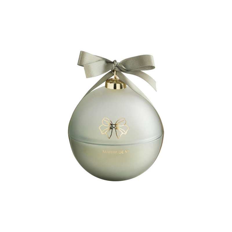 Bougie parfumée boule 210g Sapin doré