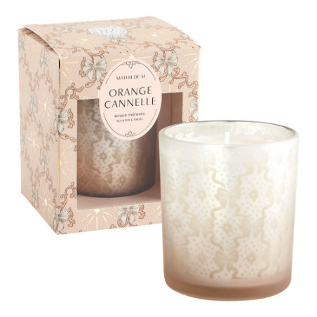 Bougie parfumée 160g Orange cannelle