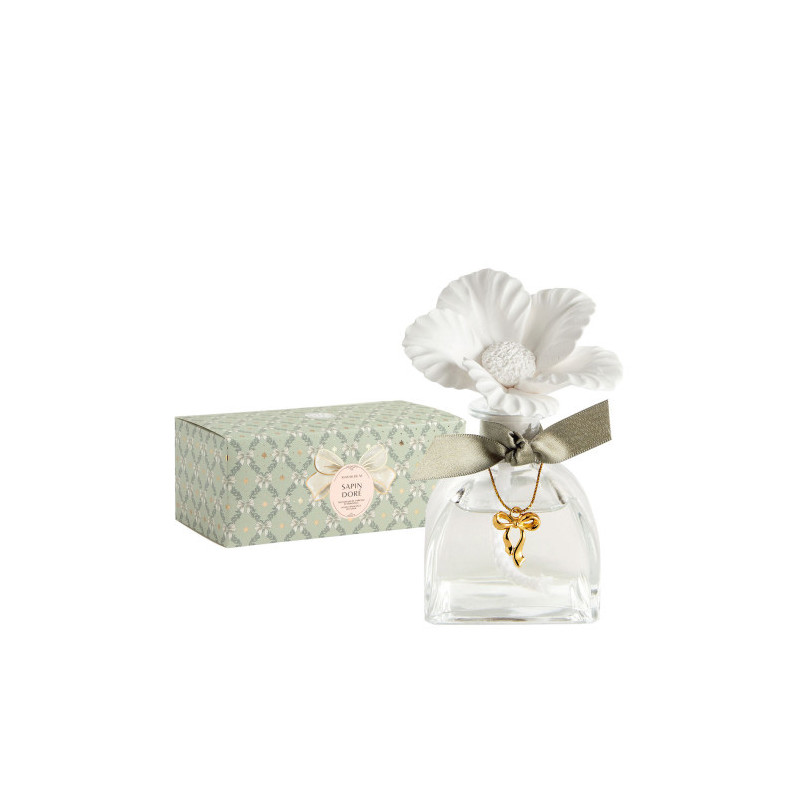 Diffuseur soliflore 100ml  Sapin doré