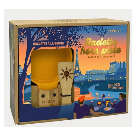 Raclette bougie pour 2 Edition jaune Hors piste