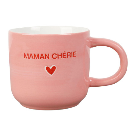 tasse à café douce amour rose 18cl