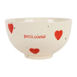 bol coeur Famille blanc rouge 30 cl
